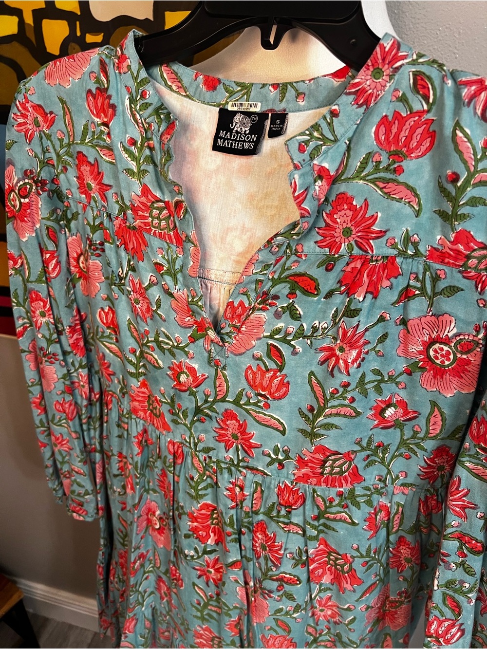 MADISON MATHEWS Dress Floral
Multicolor Small Long Sleeve - Picture 7 of 13